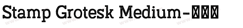 Stamp Grotesk Medium字体转换 Stamp Grotesk Medium字体转换